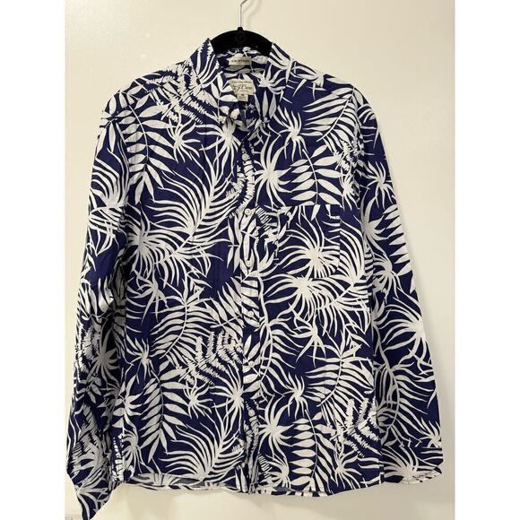 J Crew Men's Slim Untucked Stretch Cotton Button Down Long Sleeve Shirt size M - Picture 1 of 6